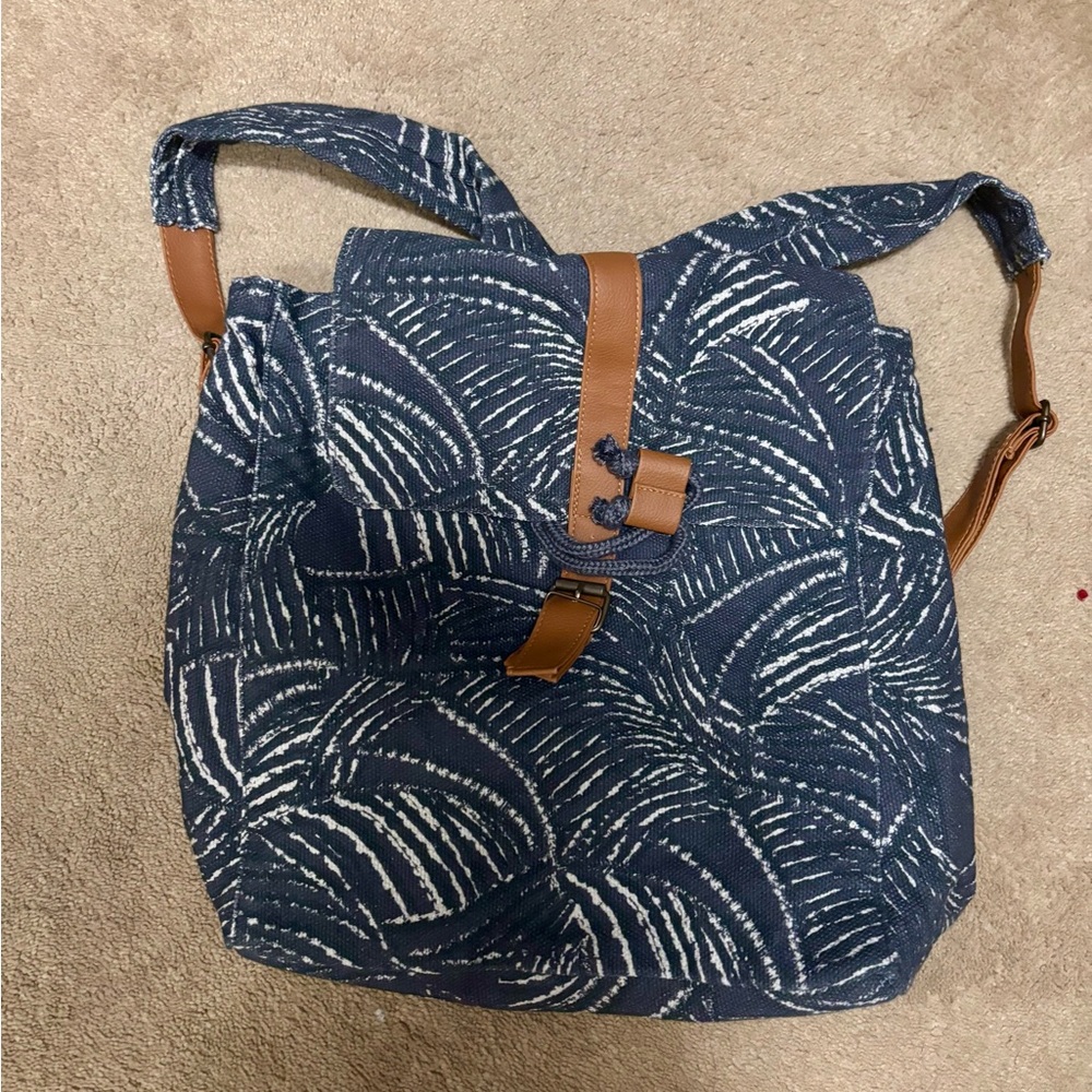 Lu & Elle Stylish Blue and Brown Women's Bag